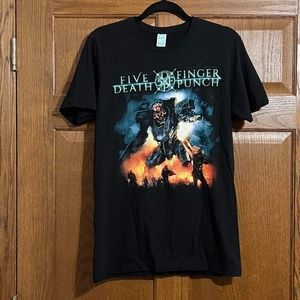 Hot Topic Five Finger Death Punch band shirt